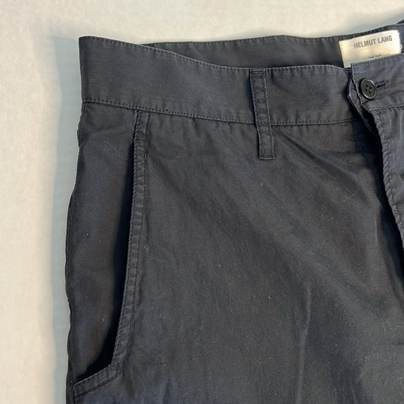 HELMUT LANG BLACK CUFFED CASUAL PANTS 4 - Picture 16 of 16